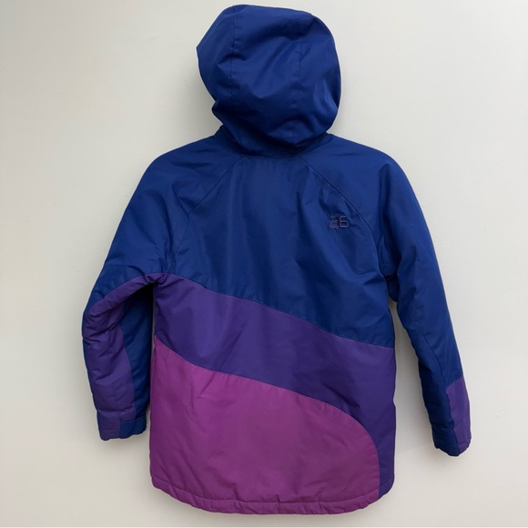 Arctix Kids Medium 10/12 Waterproof Colorblock Winter Ski Jacket 5K Blue Purple - Picture 2 of 13